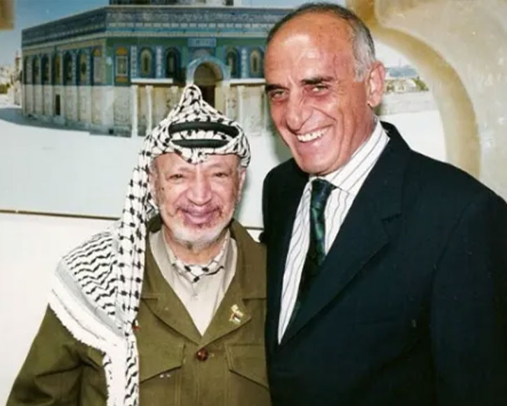 Munib-Masri-with-Yasser-Arafat